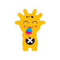 The_Mibblers animation flying character superhero Sticker