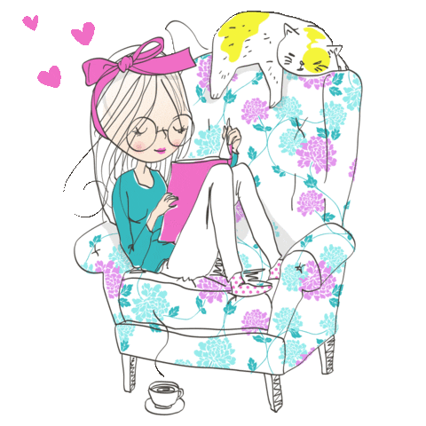 Girl Read Sticker by MCD Studio