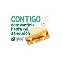 alliancevending amor snack break sandwich Sticker