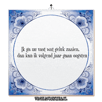 Hoop Geluk Sticker by Tegelspreuken.nl