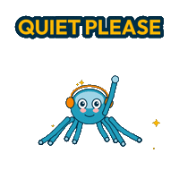 Breathe Quiet Please Sticker by Youth Disability Talk Out (YDTO)