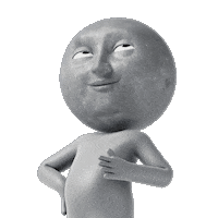 Satisfying Full Moon Sticker by Mr n Mrs Moon