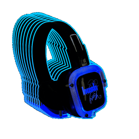 hushhushheadphones party disco headphones jacksonville Sticker