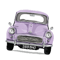 carartbyemily car lilac million morris Sticker