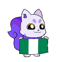 Flag Nigeria Sticker by Lucky Kat Studios