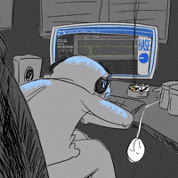 Fall Asleep All Nighter GIF by CC0 Studios