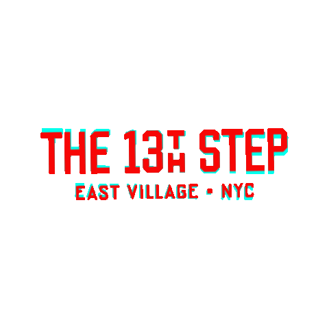 The 13Th Step East Village Nyc Sticker by Eat Drink and Be Merry