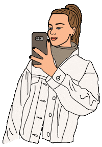 gifsbykristine smile girl wink selfie Sticker