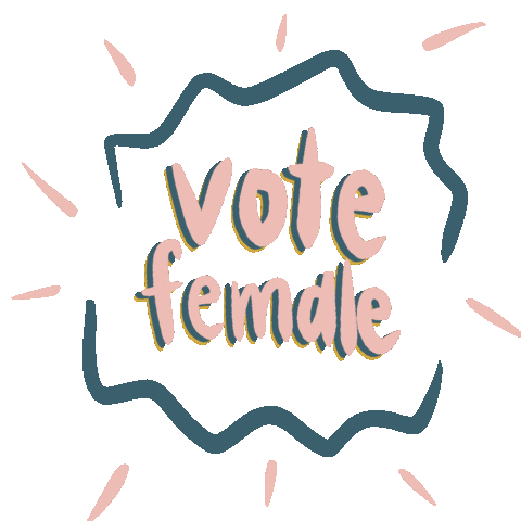 madeby_kayla women vote female joe biden Sticker