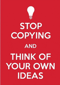 Stop Copying Me GIF