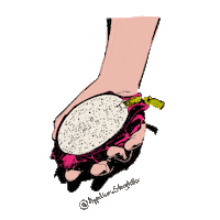 AppetizerStoryteller fruit pop art fruta passionfruit Sticker