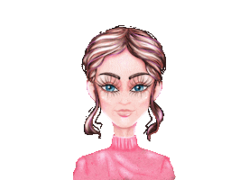 Girl Drawing Sticker
