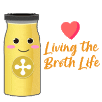 Bone Broth Liquidgold Sticker by @kimkingskitchen