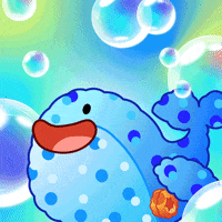 imaginaryones nft hype bubbles whale GIF