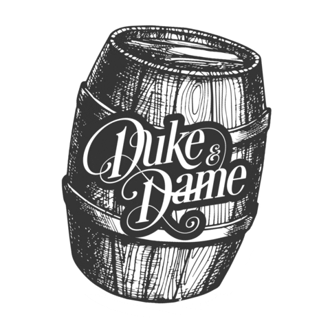 Old Fashioned Barrell Sticker by Duke & Dame Salted Caramel Whiskey