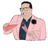 DanielPillaiOfficial cheers rose rose all day wineoclock Sticker