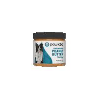 Peanut Butter Dog Sticker by cbdMD