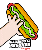 Doggis_Chile promo hotdog empanadas huracan Sticker
