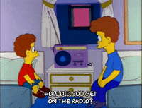 Season 3 Radio GIF by The Simpsons