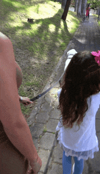 TheLoveLeash kid friendly dog leash the love leash theloveleash dog leash for kids GIF