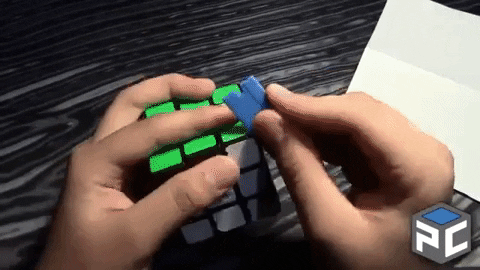 LLLepba giphygifmaker sticker rubik rubiks cube GIF