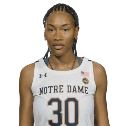 Notre Dame Wink Sticker by Notre Dame Fighting Irish