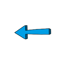 Look Here Arrow Sticker by Luigi Segre