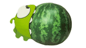 Summer Eating Sticker by Om Nom