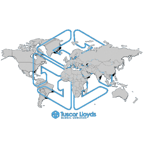 Map Logistics Sticker by Tuscor Lloyds