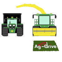Ag-drive grass agriculture farming john deere Sticker