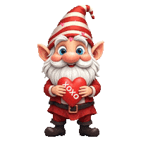 I Love You Gnome Sticker