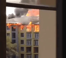 Five-Alarm Fire Engulfs Houston Apartment Building