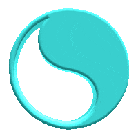 Yin Yang Spinning Sticker by Free & Easy