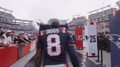 Run Out Stefon Diggs GIF by New England Patriots