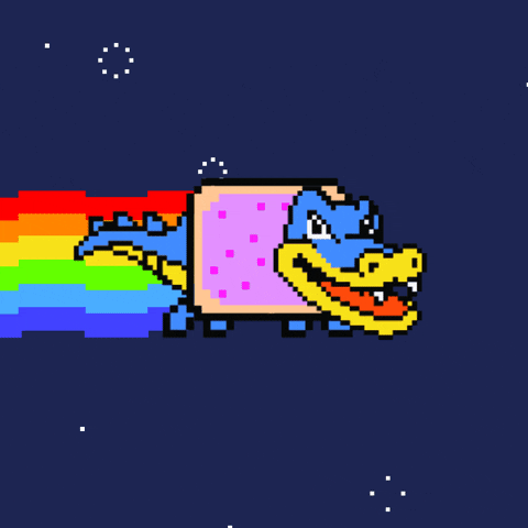 HostGator giphyupload rainbow alligator gator GIF