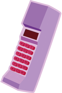Call Me 90S Sticker by elan_cafe
