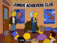 Embarrassed Season 8 GIF by The Simpsons