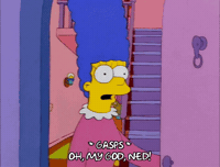 Shocked Season 8 GIF by The Simpsons