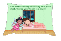 Sleepy Tooth Fairy Sticker