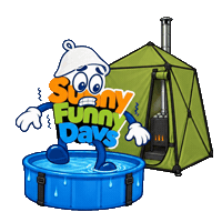 Sauna Cool Down Sticker by Sunny Funny Days