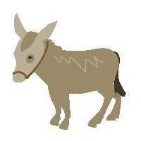 Christmas Donkey Sticker by evangelisch.de