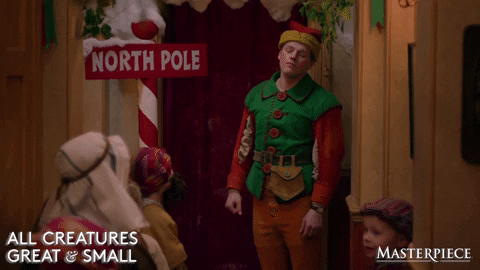 Christmas Eye Roll GIF by MASTERPIECE | PBS
