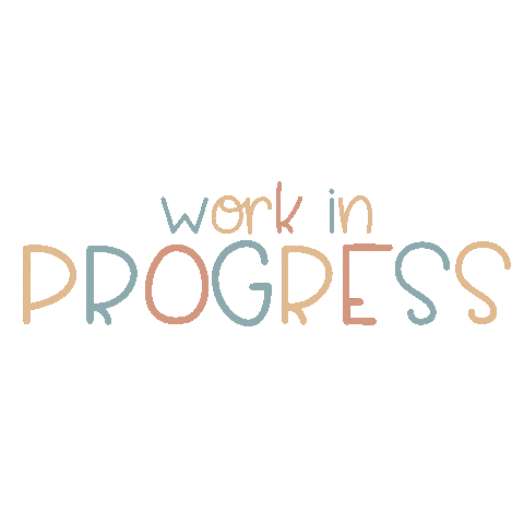 Work In Progress Design Sticker