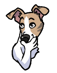 Luke Whippet Sticker