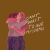 Best Friends Hug GIF by BrittDoesDesign