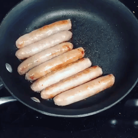 dog sausage GIF