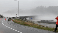Surging Storm Washes Away Bridge in New Zealand's South Island
