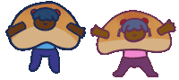 Happy Jump Sticker