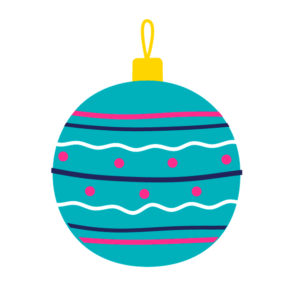 Christmas Ball Sticker by Istituto Artigianelli