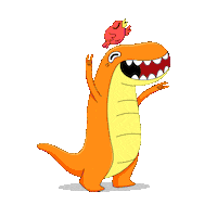 t-rex dinosaur Sticker by YouTube Kids
